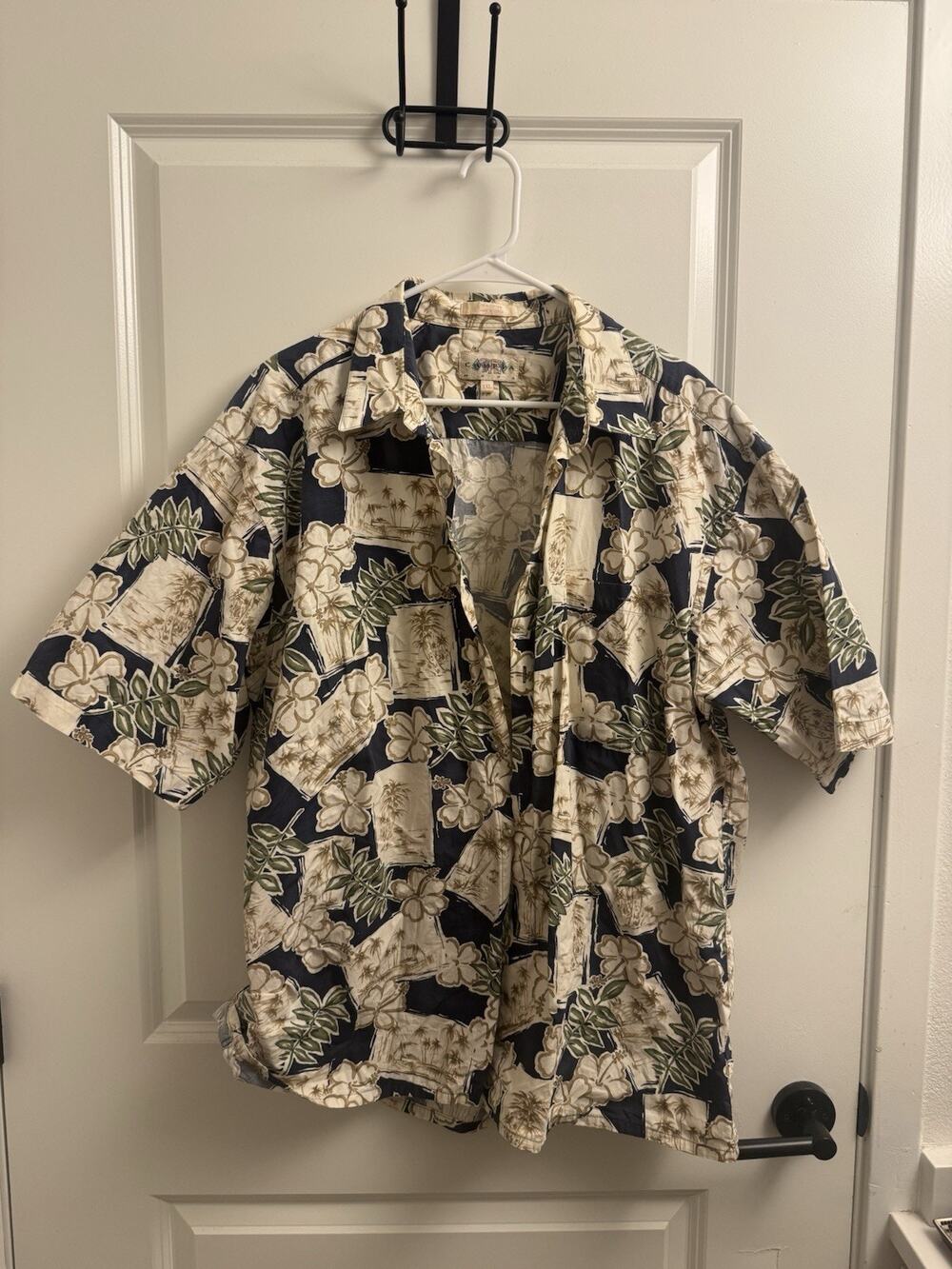 Campia Moda Men's Hawaiian Shirt 100% Cotton Made In Korea XXL Vintage